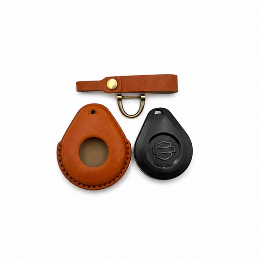 Brown Leather For Harley Davidson Key Fob Cover – 2023 & Earlier