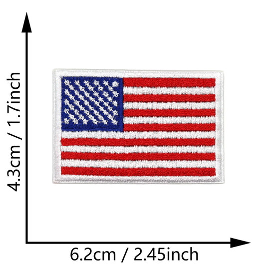 Custom Embroidered Country Flag Patch 4.3×6.3cm – Iron-On or Sew-On