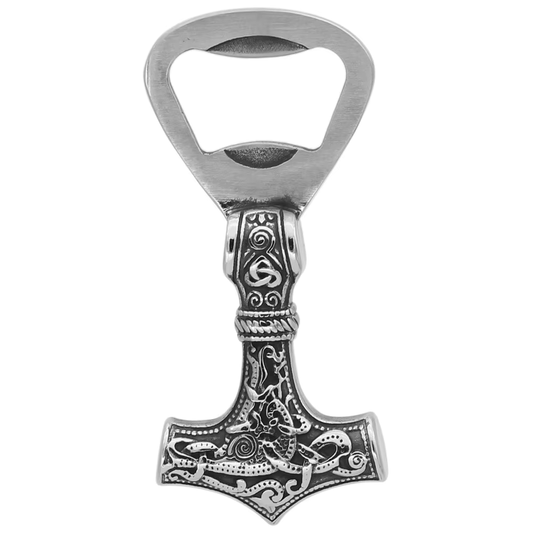 Stainless Steel Viking Thor’s Hammer Bottle Opener – Mjölnir Design