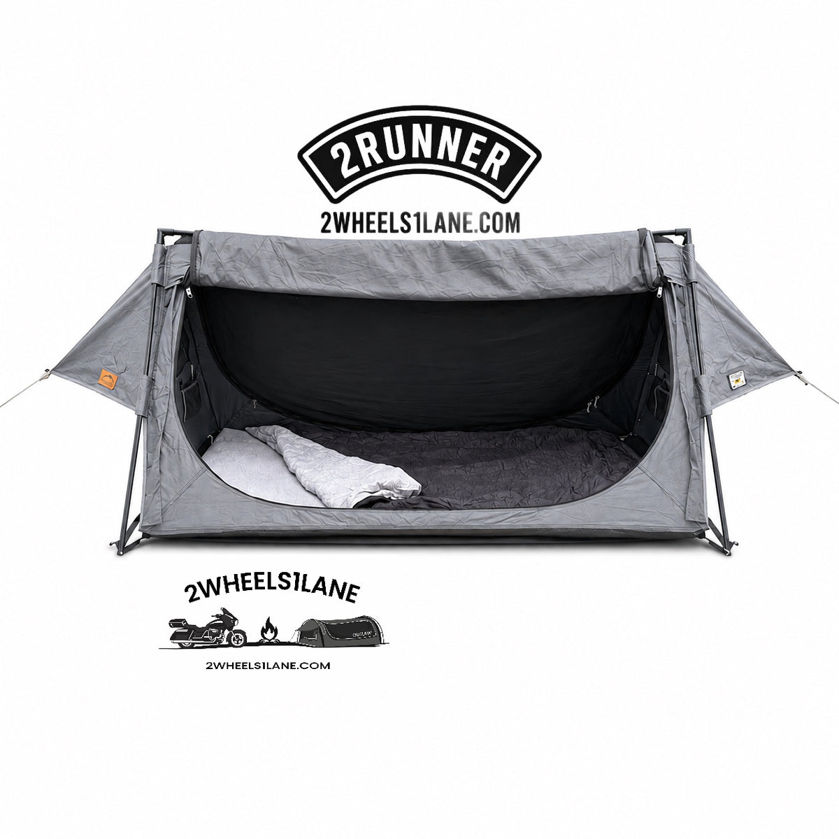 PREORDER 2RUNNER – 2 Person Motorcycle Camping System