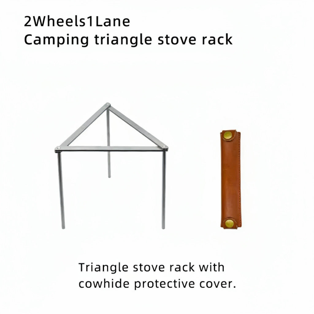 The Outlander Fire Stand, Stainless Steel Camping Tripod Stove Rack