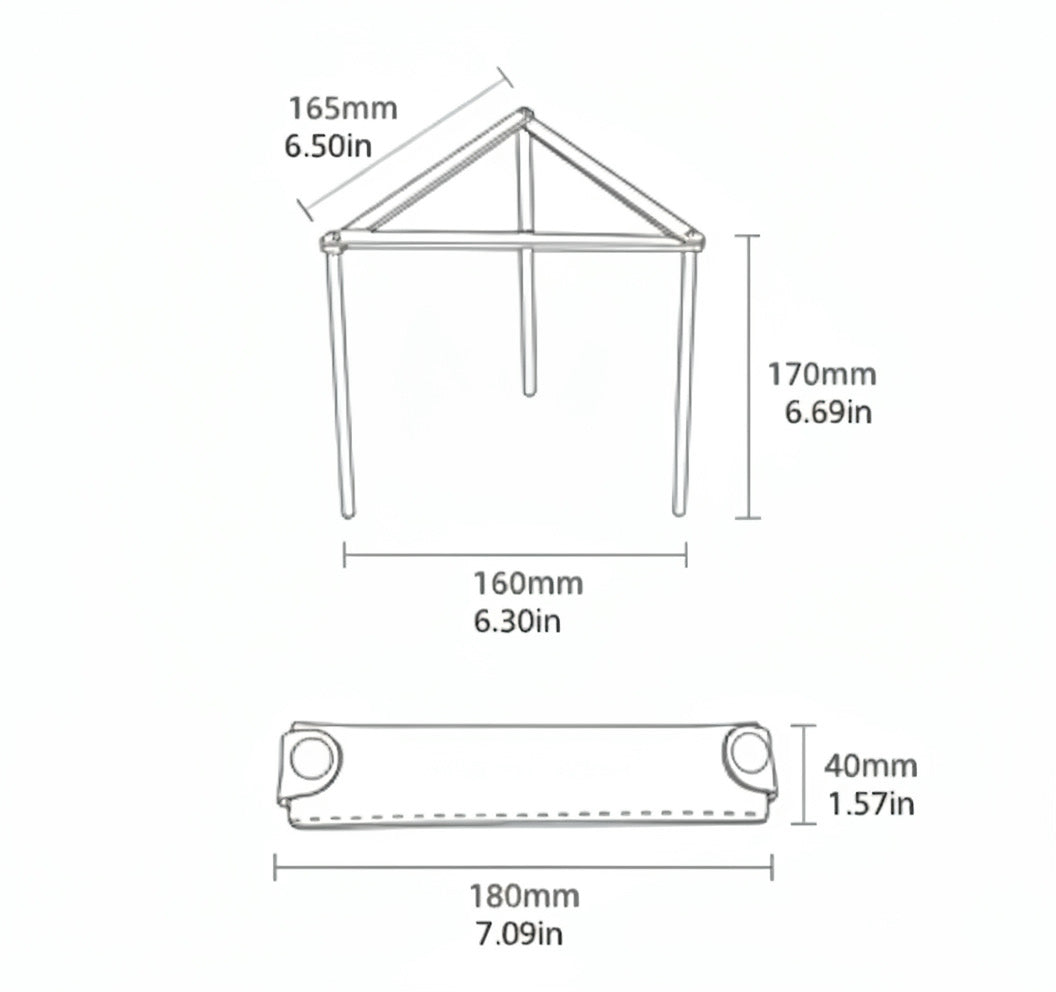 The Outlander Fire Stand, Stainless Steel Camping Tripod Stove Rack