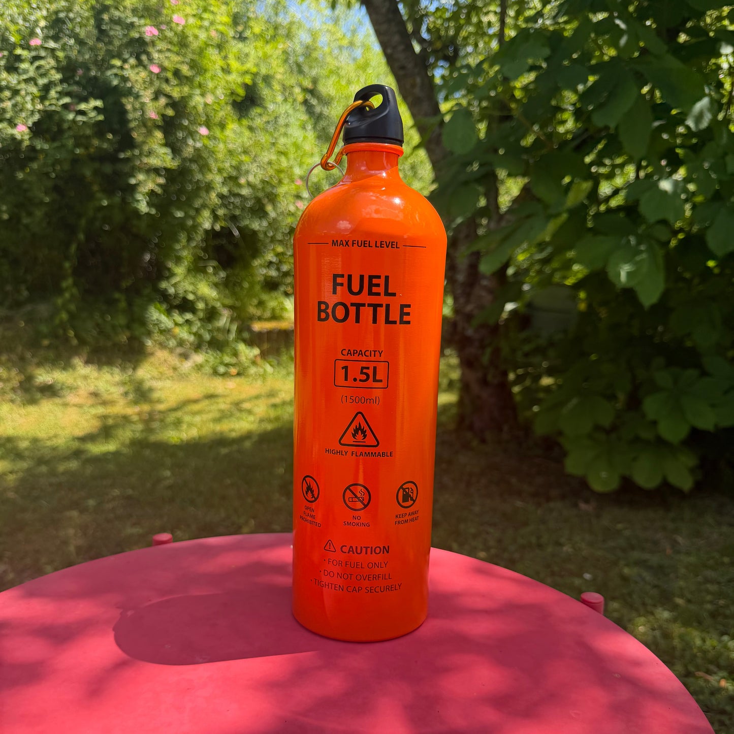 RideCare™ Emergency Motorcycle Fuel Bottle – 1.5L (50.7 fl oz) Aluminum Fuel Container
