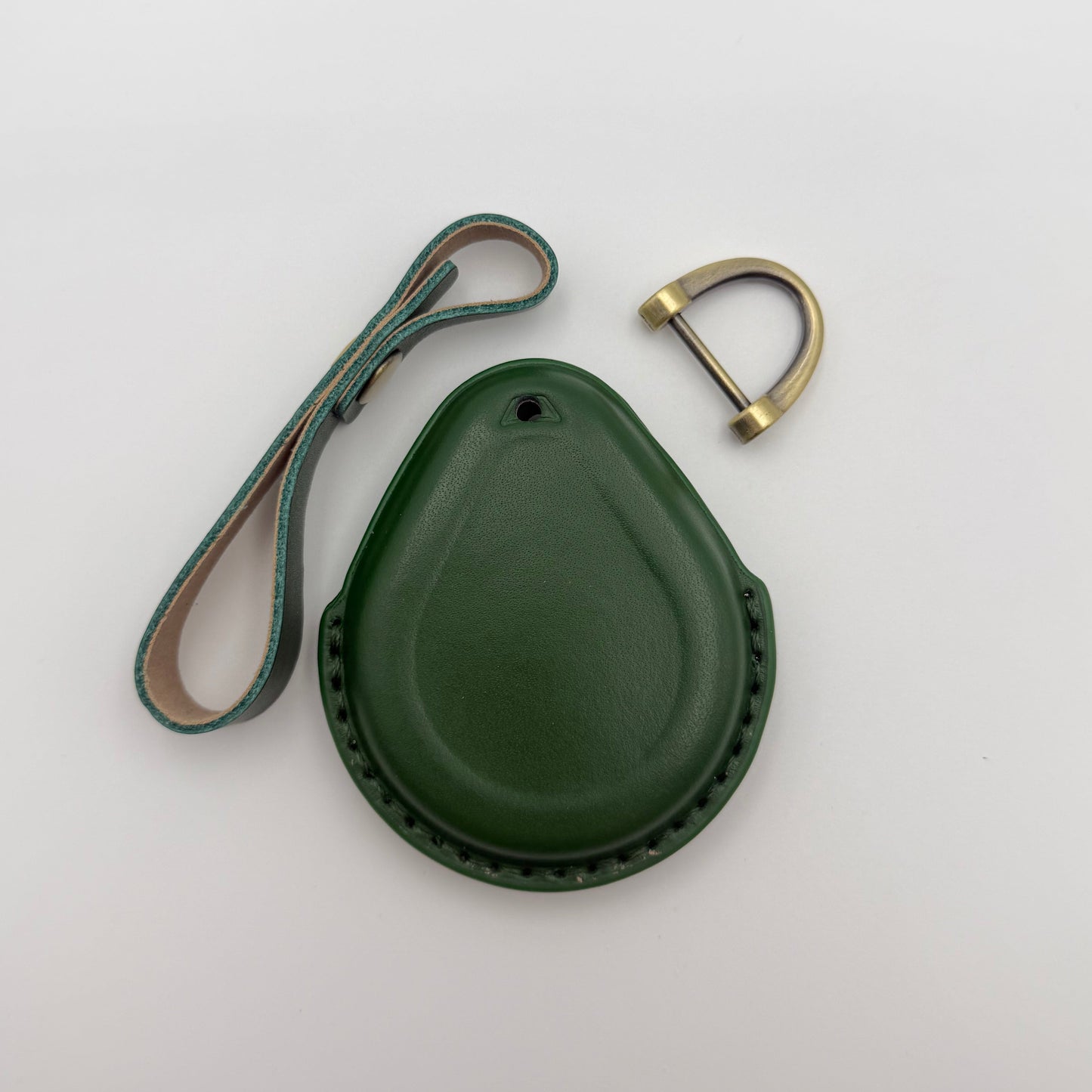 Green Leather For Harley Davidson Key Fob Cover – 2023 & Earlier