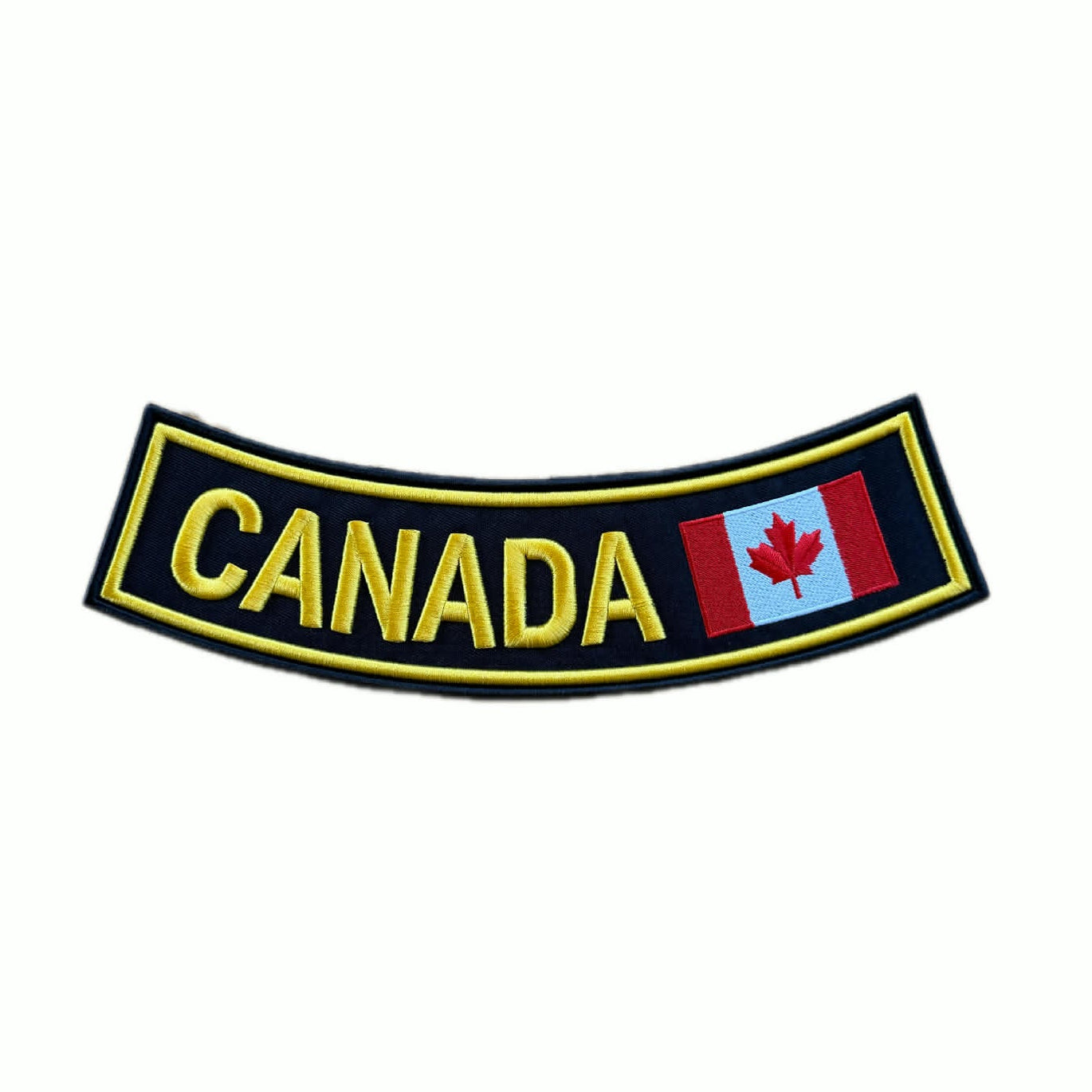 Canada Rocker Patch 11x3.15 Inches | Biker Vest Patch – 2Wheels1Lane