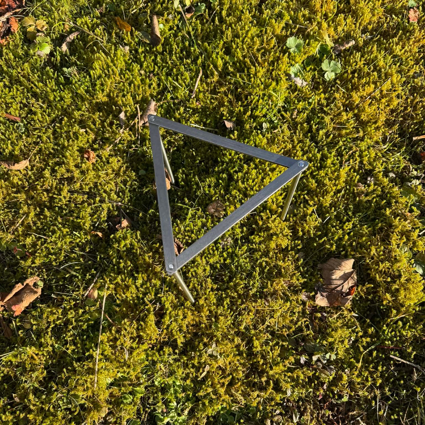 The Outlander Fire Stand, Stainless Steel Camping Tripod Stove Rack