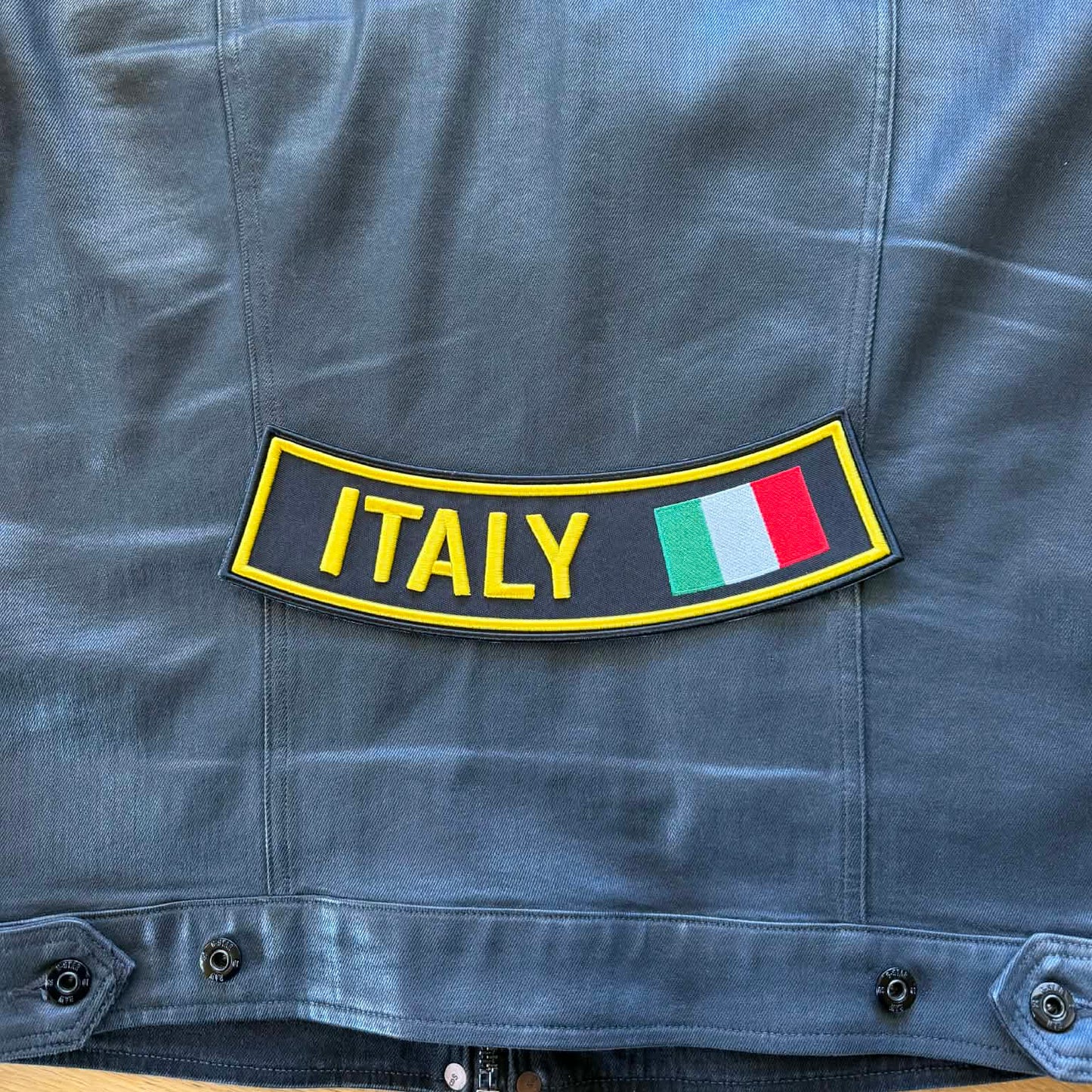 Italy Rocker Patch 28x8cm | Biker Vest Embroidered Patch