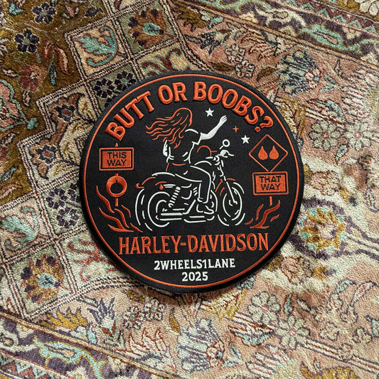 23cm Biker Patch Harley Davidson – Sew-On & Iron-On Motorcycle Patch