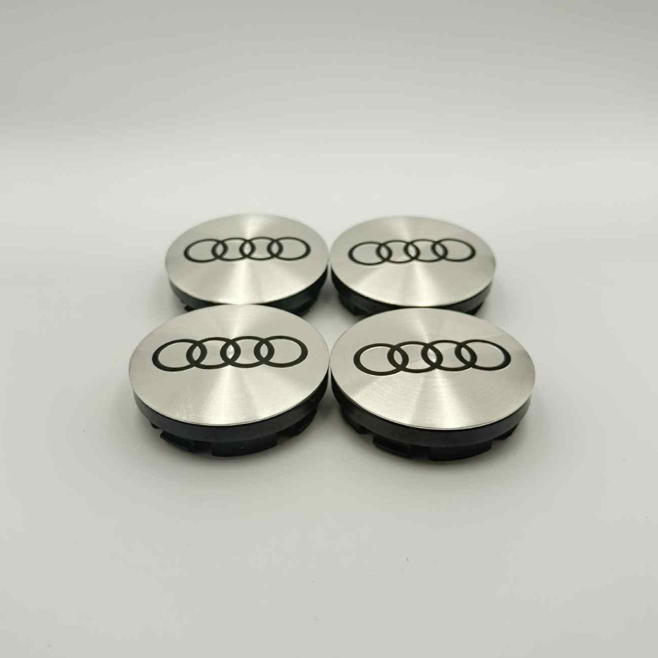4Pcs Audi 56mm / 51mm Silver Audi Wheel Hub Centre Caps
