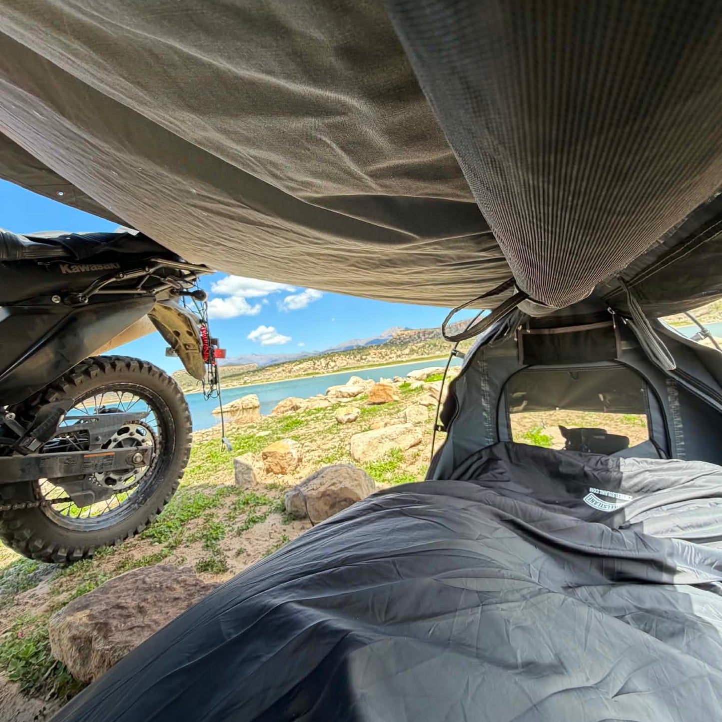 OUTLAW Motorcycle Camping Tent | 2Wheels1Lane Adventure Swag