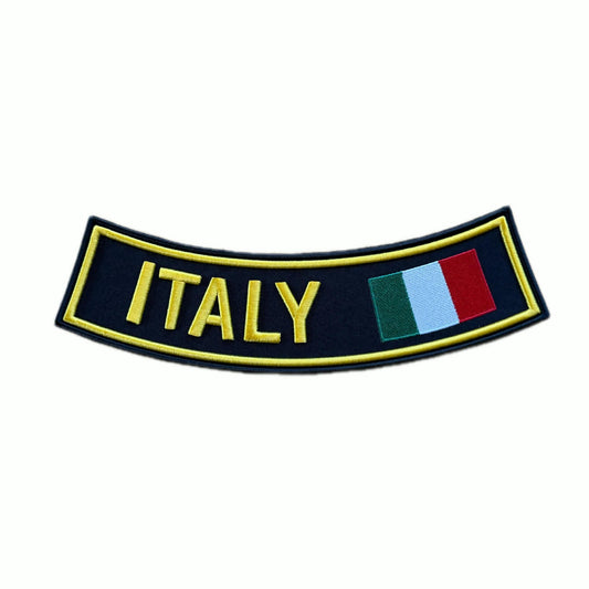 Italy Rocker Patch 28x8cm | Biker Vest Embroidered Patch