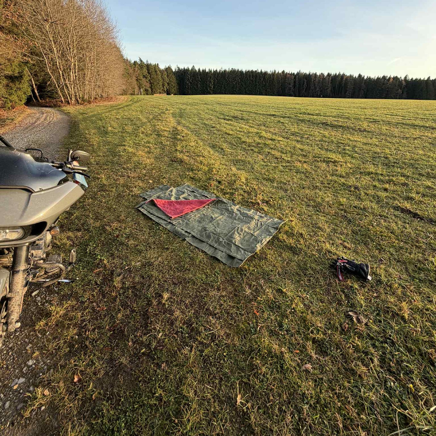 PREORDER The Nomad – Waxed Canvas Motorcycle Camping Bedroll | Waterproof 3-Season Biker Bedroll for Outdoor & Bushcraft Adventure