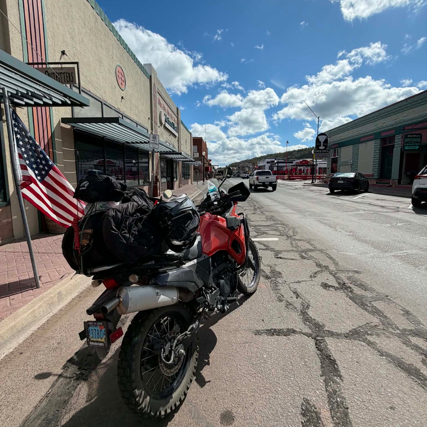Outlaw Rouge Edition Motorcycle Camping Tent | 2Wheels1Lane Adventure Swag