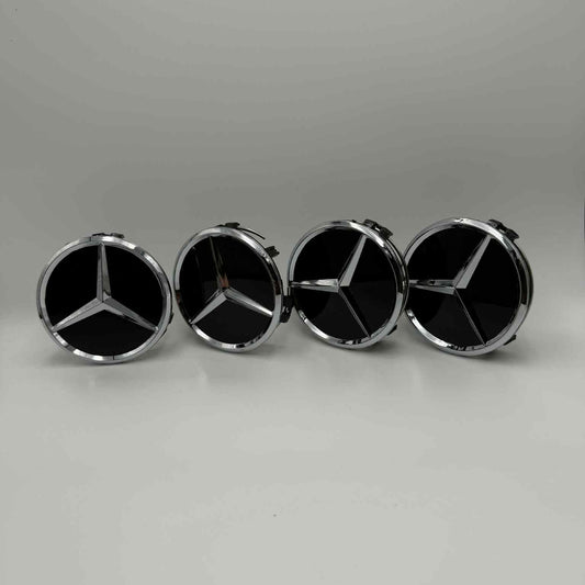 4pcs 75mm / 2.95" Fits Mercedes-Benz Wheel Center Caps