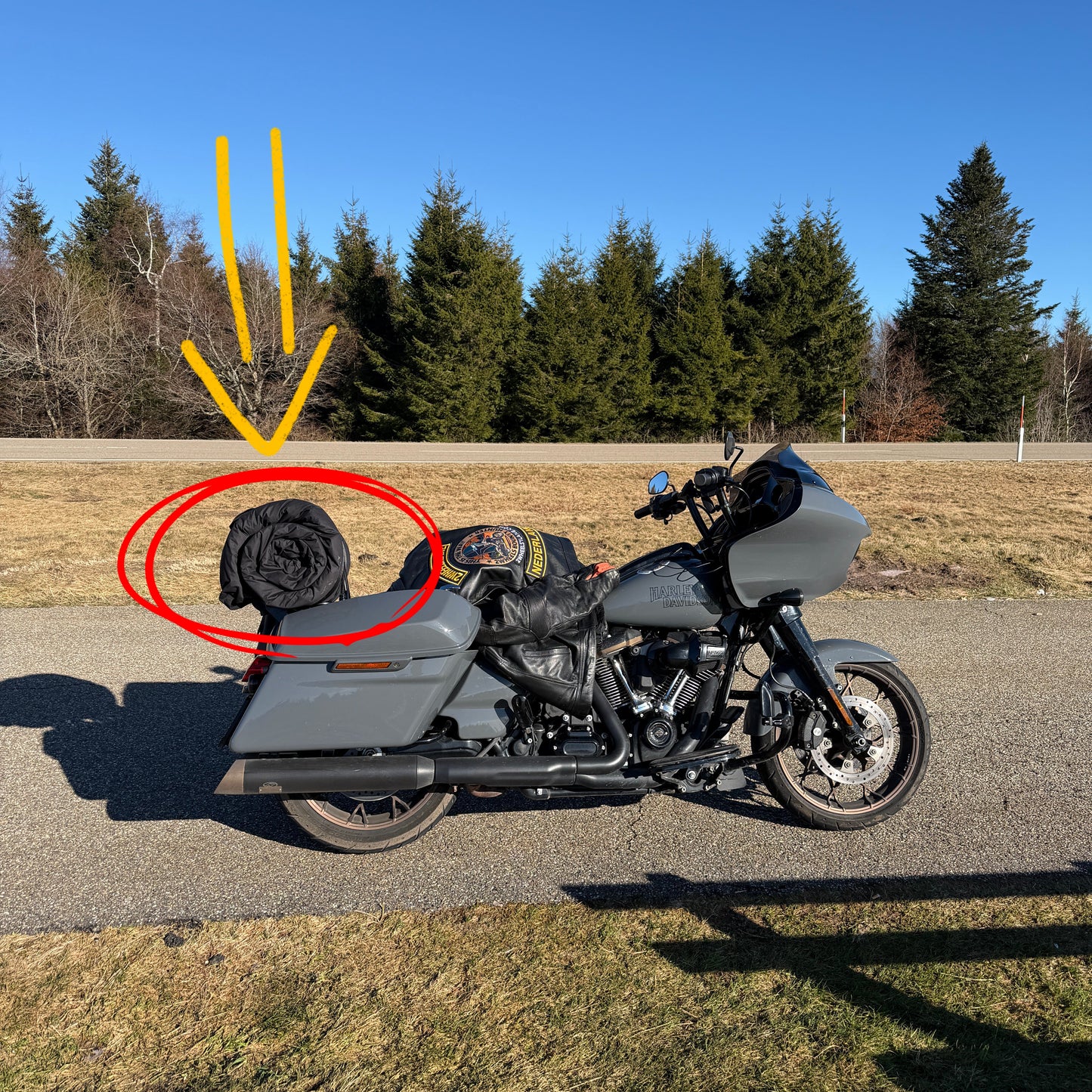 (Tall Riders Edition) Outlaw 220 Motorcycle Camping Tent – Extra Long Waterproof Moto Tent for Tall Riders