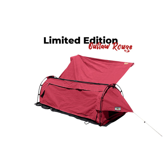 Outlaw Rouge Edition Motorcycle Camping Tent | 2Wheels1Lane Adventure Swag