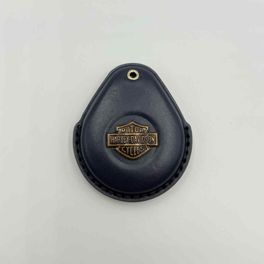Blue Leather Harley-Davidson Key Fob Cover – 2023 & Earlier