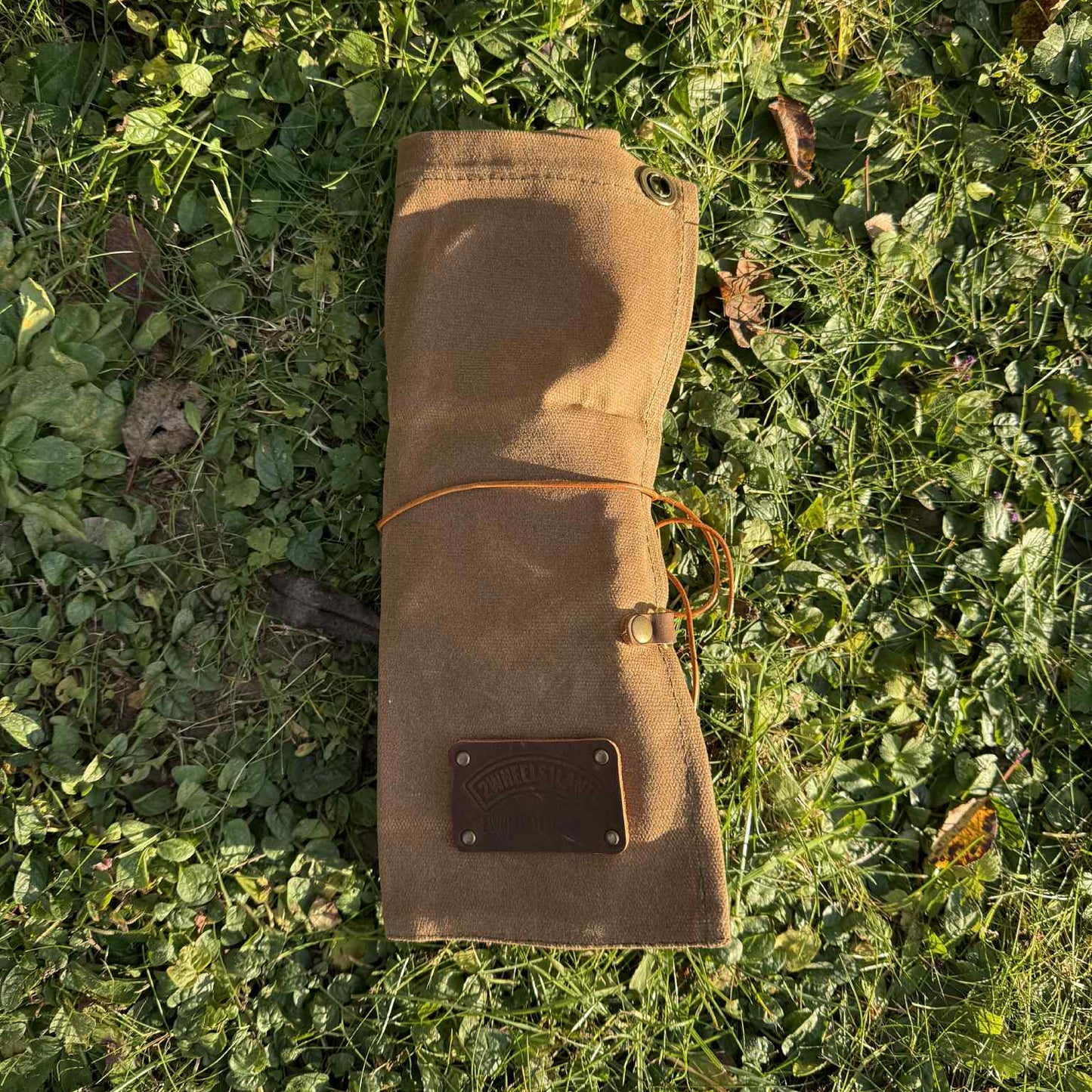 Waterproof Waxed Canvas Tool Roll – Durable Organizer for Camping & Outdoor Gear