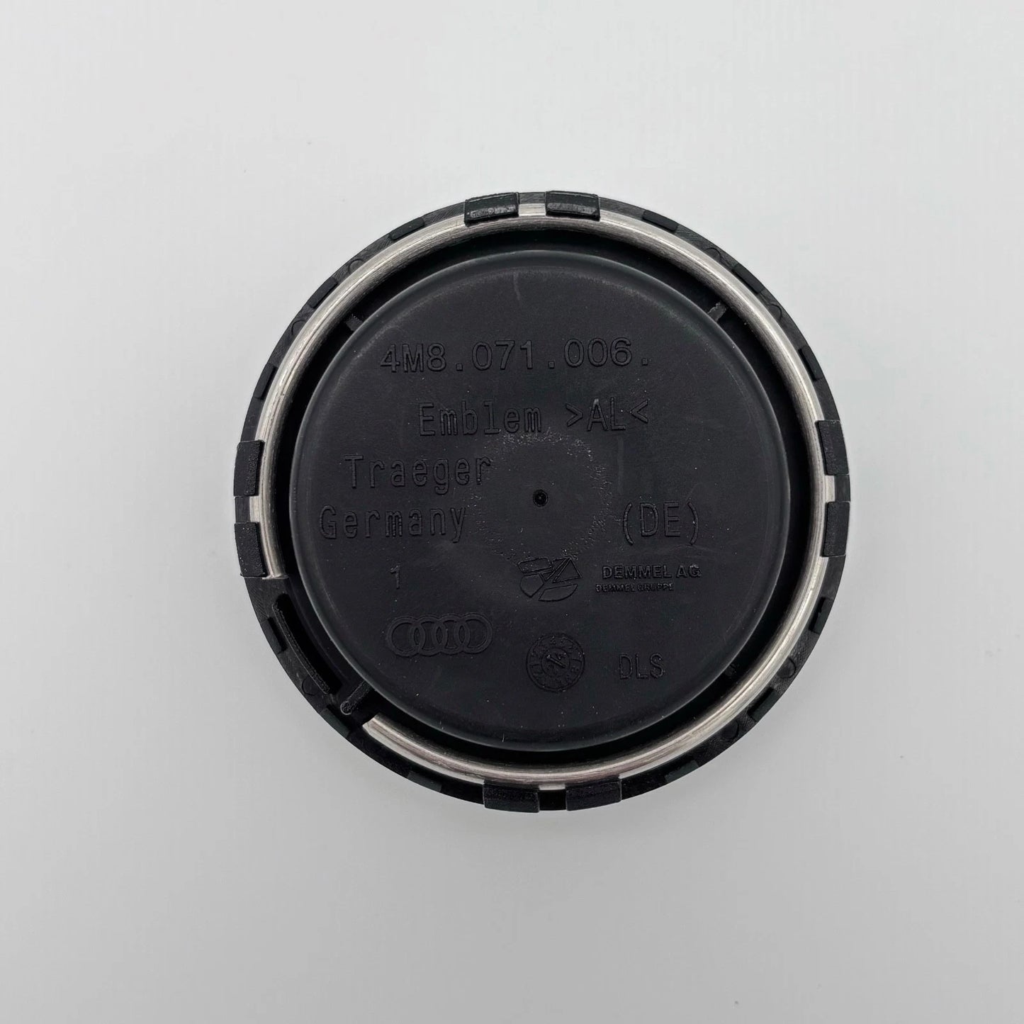 4pcs Audi Floating Wheel Center Caps 61mm – Silver Logo Hub Caps